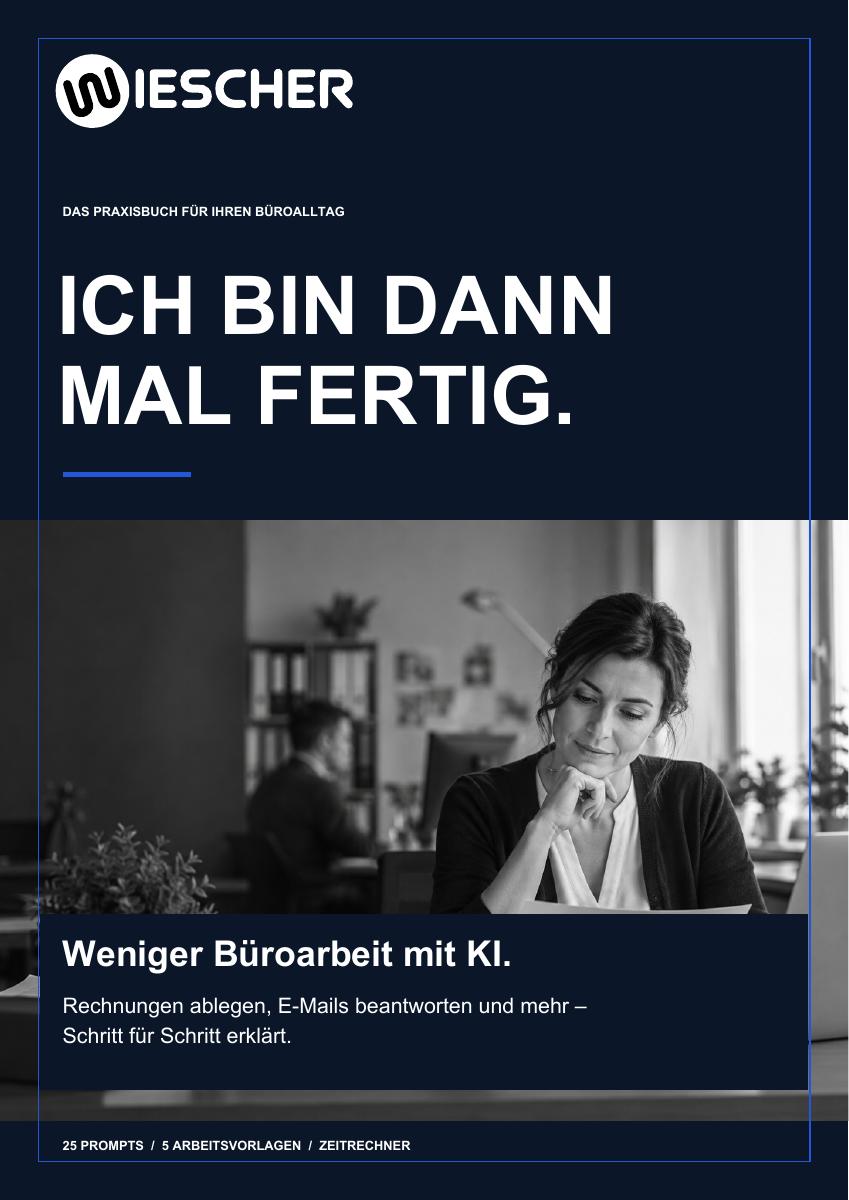 Ich bin dann mal fertig. – das Praxisbuch von WIESCHER consulting